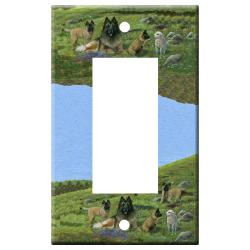 Belgian Tervuren Picture Rocker Single Light Switch Plate #3A Terv 3a rslsp