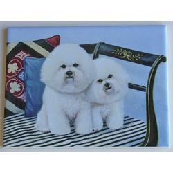 Bichon Frise #1-6X8 Ceramic Picture Tile Bichon Frise #1-6X8 Ceramic Picture Tile