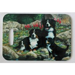 Bernese Mt Dog 3 luggage tag