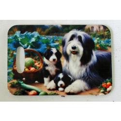 Beardie 38 luggage tag-front