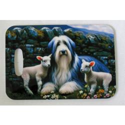 Beardie 40 luggage tag