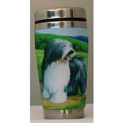 Bearded Collie 5 travel mug - left