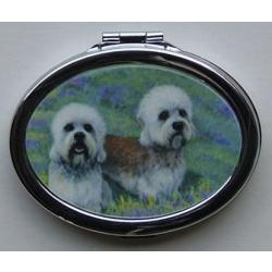 Dandie Dinmont Picture Oval Compact Mirror 1
