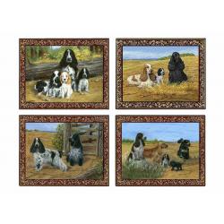 Eng cocker placemat set