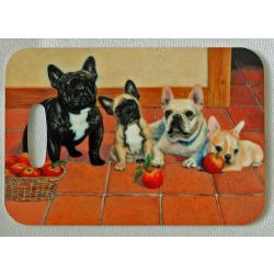 Frenchie 1 luggage tag