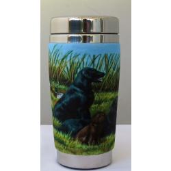 Flat Coat travel mug front