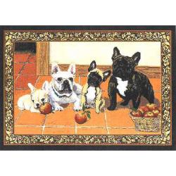 French Bulldog Set of Four Tapestry Placemats