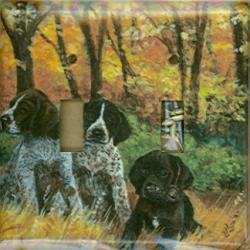 German Shorthair Picture Double Light Switch Plate #3B