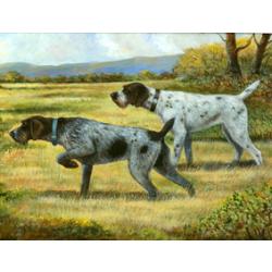 German Wirehair Pointer Tempered Glass Cutting Board #1 German Wirehair Pointer Tempered Glass Cutting Board #1