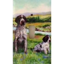 German Wirehair Single Light Switch Plate 2B GWO 2B SLSP-P