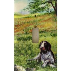 German Wirehair Single Light Switch Plate 4B GWP 4B SLSP-P