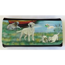 Lab, yellow 4 glasses case