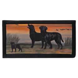 Black Lab 7 checkbook cover