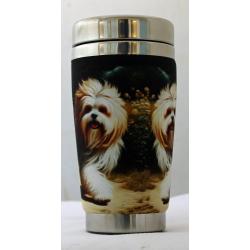 Lowchen travel mug front