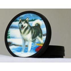 Alaskan Malamute coaster set
