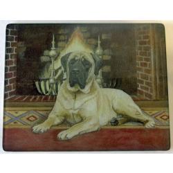 English Mastiff 1 Tempered Glass Cutting Board