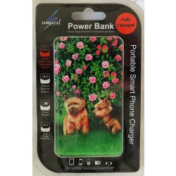 Norwich Terrier 6A power bank packaged