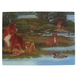 Nova Scotia Duct Tolling Retriever Picture Glass Cutting Board #1 Toller #1 cutting board