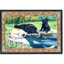 Pug 4 Single Tapestry Placemat