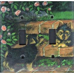 Silky 1D Double Toggle Light Switch Plate