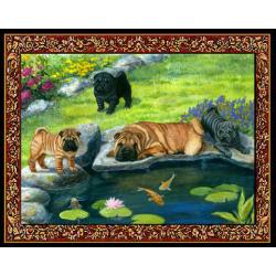 Shar Pei 3 Single Tapestry Placemat