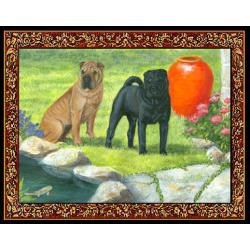Shar Pei 4 Single Tapestry Placemat