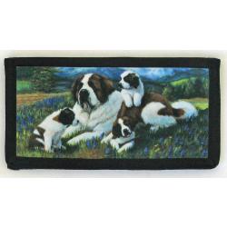 Saint Bernard 4 Checkbook Cover St B 4 checkbook