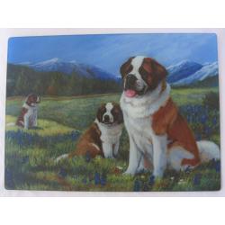 St Bernard 5 Glass Cutting Board St Bernard 5 cb