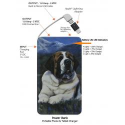 Saint Bernard Power Bank Portable Compact Charger #6 St bernard 6 PBK