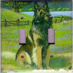 Belgian Tervuren 1A Double Light Switch Plate Belgian Tervuren 1A Double Light Switch Plate