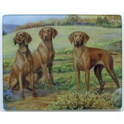 Vizsla 4 Tempered Glass Cutting Board